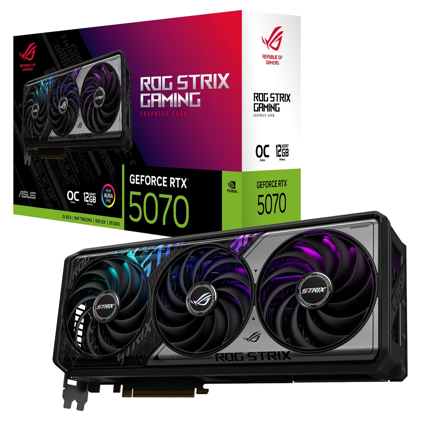 RTX 5070 12GB ASUS ROG STRIX Gaming OC 3 Fan