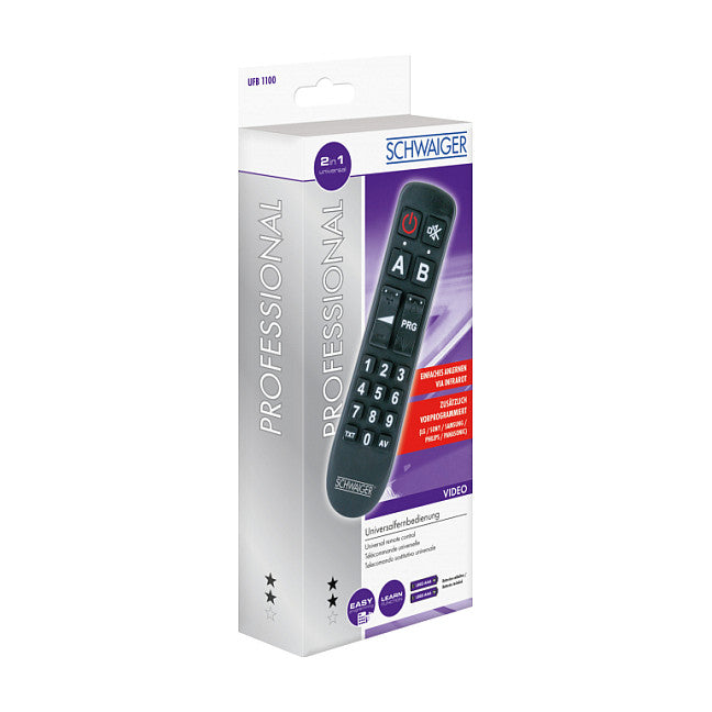 Schwaiger Fernbedienung Universal 2in1 20 Tasten