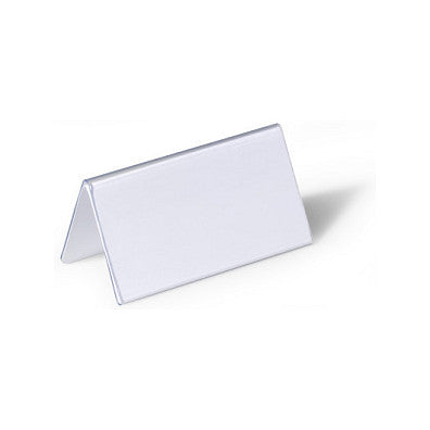 Tischnamensschilder 52x100mm 25 Stück transparent