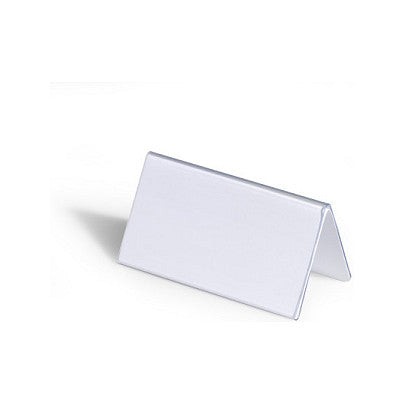 Tischnamensschilder 52x100mm 25 Stück transparent