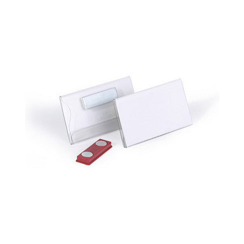 Namensschild m Magnet 40x75mm 25erPck transp