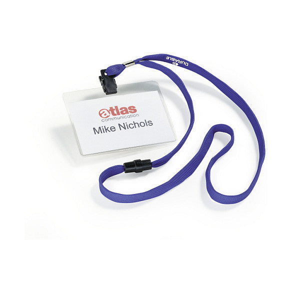 Namensschild Textilband 10 6x9cm 10er Pck blau