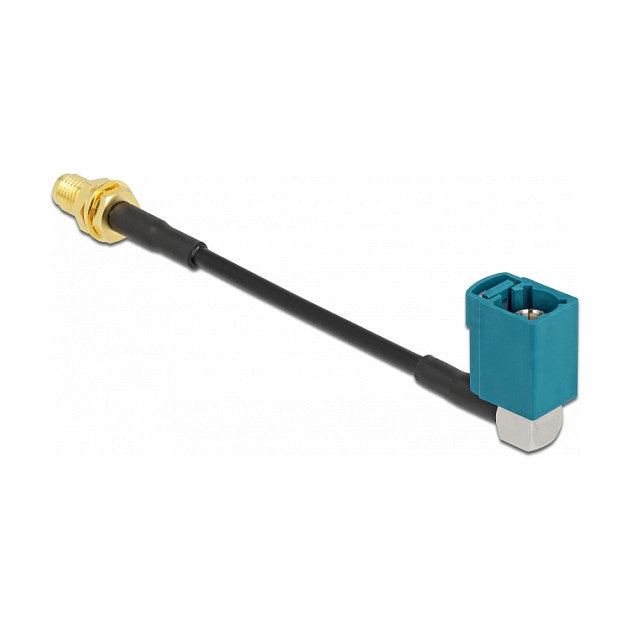 Antennenkabel FAKRA Z Buchse 90° zu SMA Buchse zum Einbau RG-174 10 cm