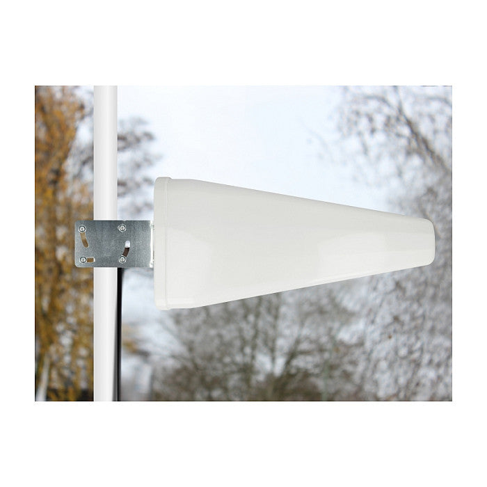 DELOCK LTE Antenne SMA Stecker 9 - 11dB direktional mit Anschlusskabel RG-58 5m weiss outdoor