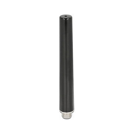 DELOCK Dualband WLAN WiFi 6 Antenne N Buchse 4 - 6dBi 16.55cm omnidirektional starr outdoor schwarz
