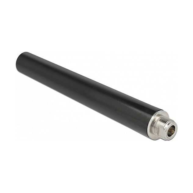 DELOCK Dualband WLAN WiFi 6 Antenne N Buchse 4 - 6dBi 16.55cm omnidirektional starr outdoor schwarz