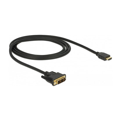 DELOCK Kabel DVI 18+1 Stecker > HDMI-A Stecker 1 m schwarz