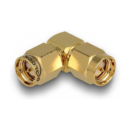 DELOCK Adapter SMA Stecker zu SMA Stecker 90