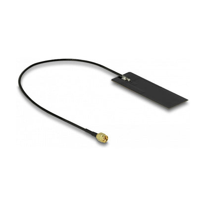 DELOCK WLAN WiFi 6 802.11 ac/ax/a/h/b/g/n Antenne RP-SMA Stecker 2 - 4 dBi 15cm PCB intern Klebemontage