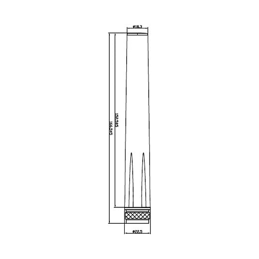 LTE Antenne N Stecker 2,5 dBi omnidirektional starr weiß outdoor Delock