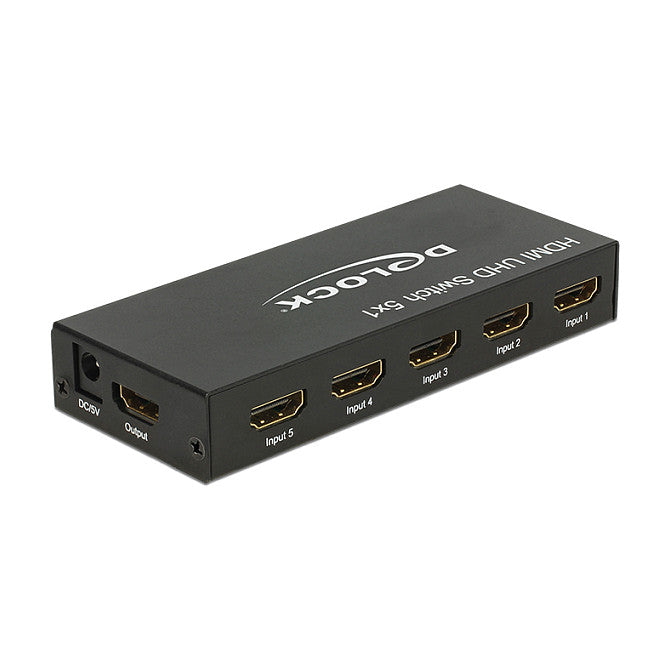 DELOCK Switch HDMI 5 in > 1 out HDMI 4K UHD