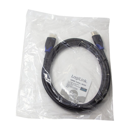 Logilink HDMI-Kabel Ethernet High Speed. 4K2K/60Hz.2.00m sw. bulk