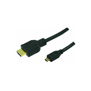 Logilink HDMI-Kabel Ethernet A -> micro D St/St 1.00m bk