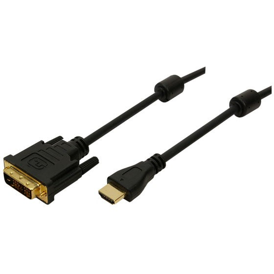 Logilink HDMI-DVI-Kabel HDMI -> DVI-D ST/ST 2.00 m bk