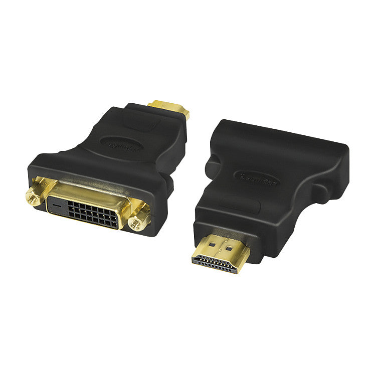 Logilink HDMI Adapter. HDMI male - DVI-D female. (Gold)