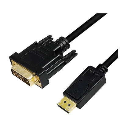 Logilink DisplayPort-Kabel DP 1.2 zu DVI 1.2 2.0m schwarz