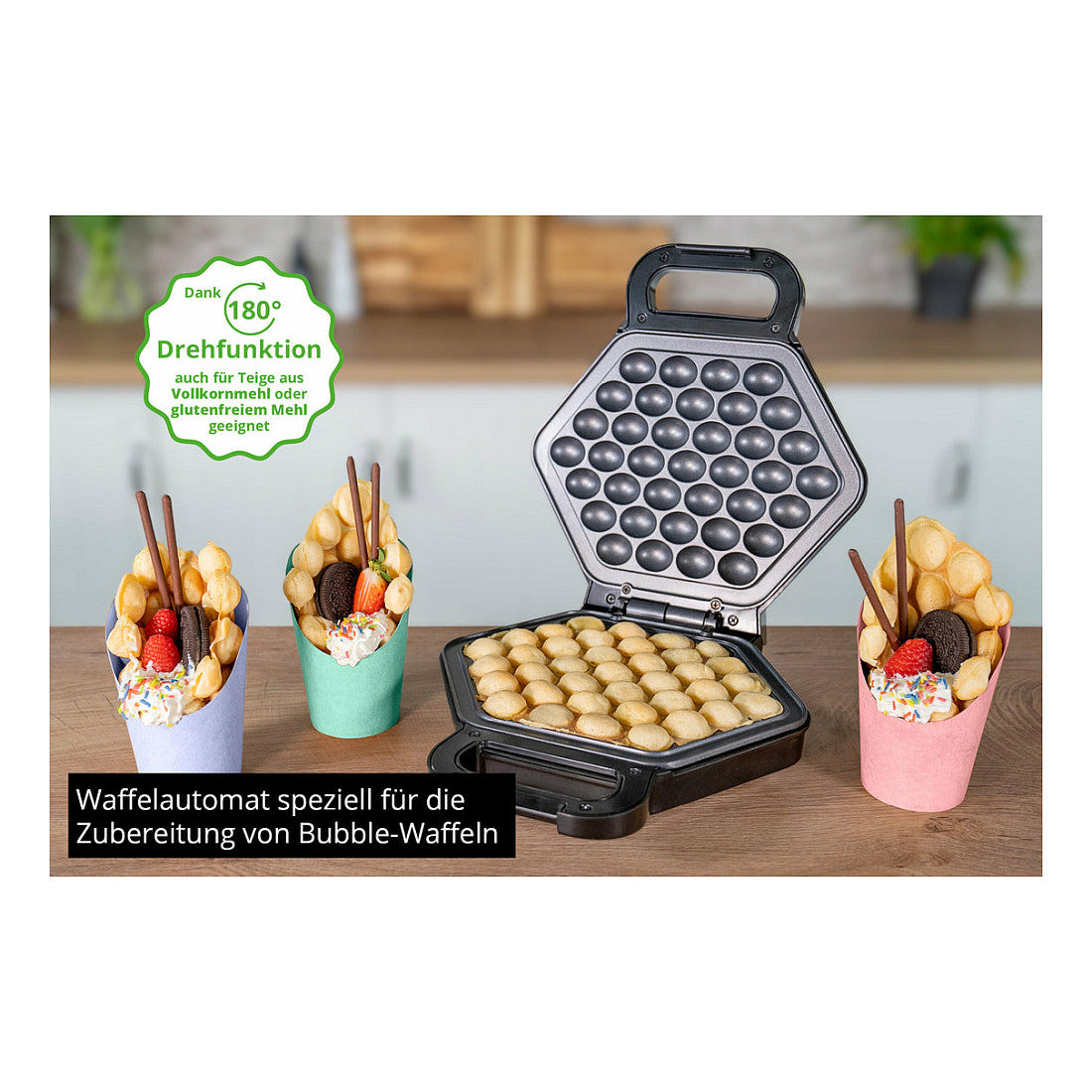 Unold 48245 Bobby Bubble Waffelmaker