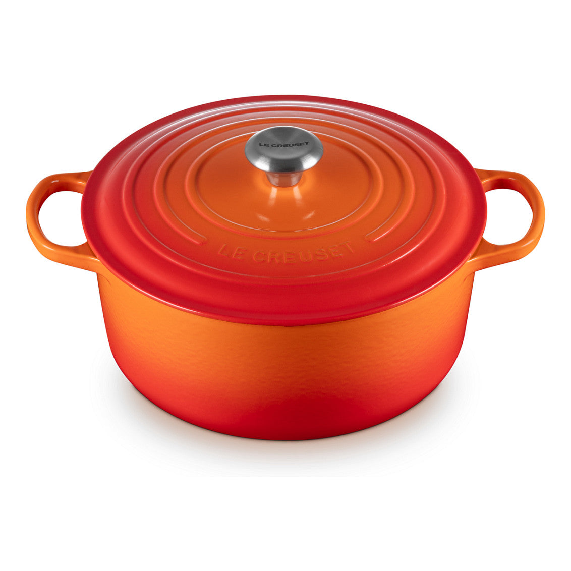 Le Creuset Signature Bräter rund 28 cm ofenrot