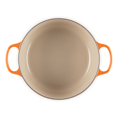 Le Creuset Signature Bräter rund 28 cm ofenrot