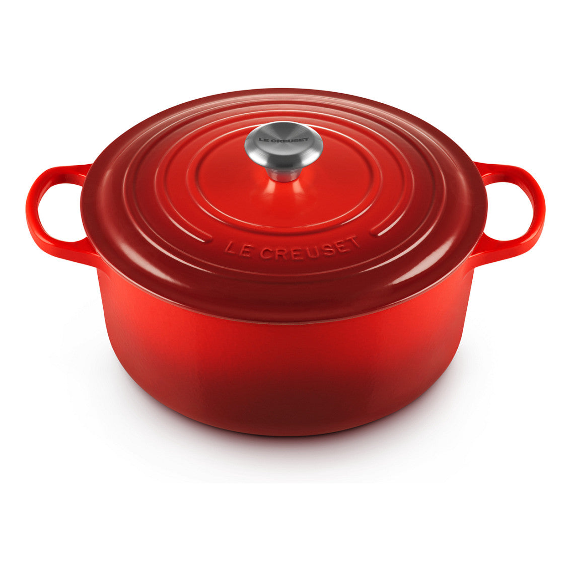 Le Creuset Signature Bräter rund 28 cm kirschrot
