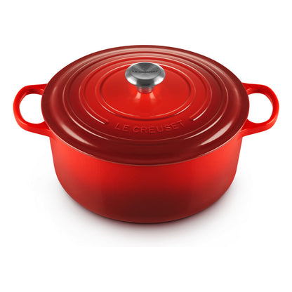 Le Creuset Signature Bräter rund 28 cm kirschrot