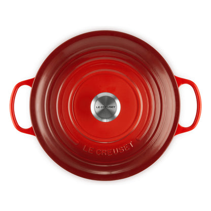 Le Creuset Signature Bräter rund 28 cm kirschrot