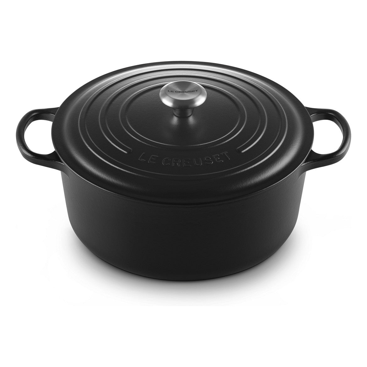 Le Creuset Signature Bräter rund 30 cm schwarz