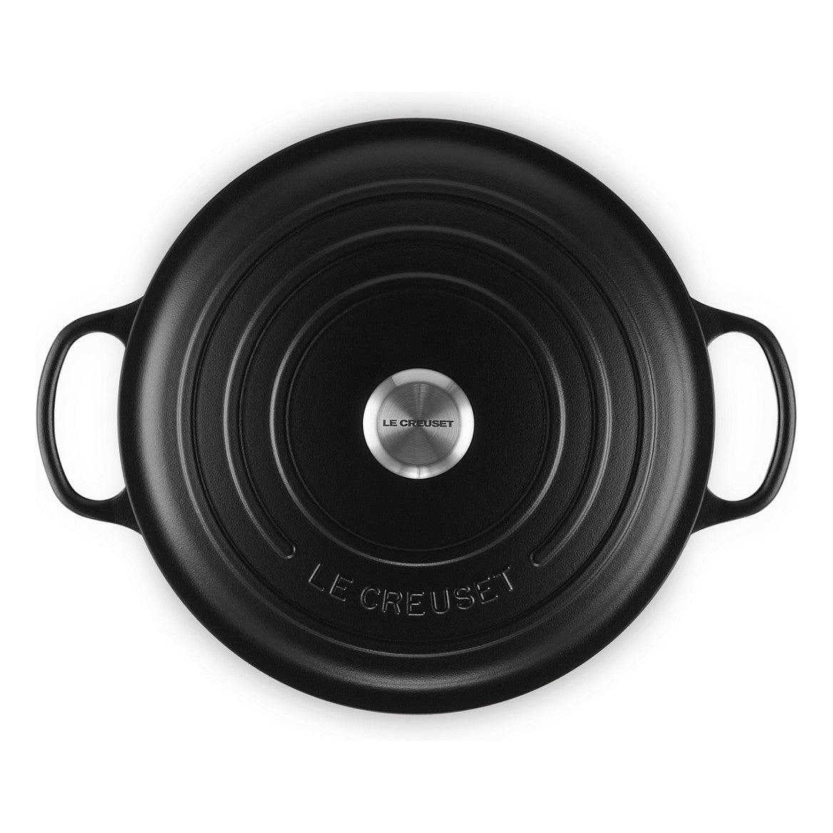 Le Creuset Signature Bräter rund 30 cm schwarz