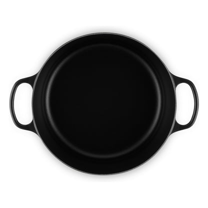 Le Creuset Signature Bräter rund 30 cm schwarz