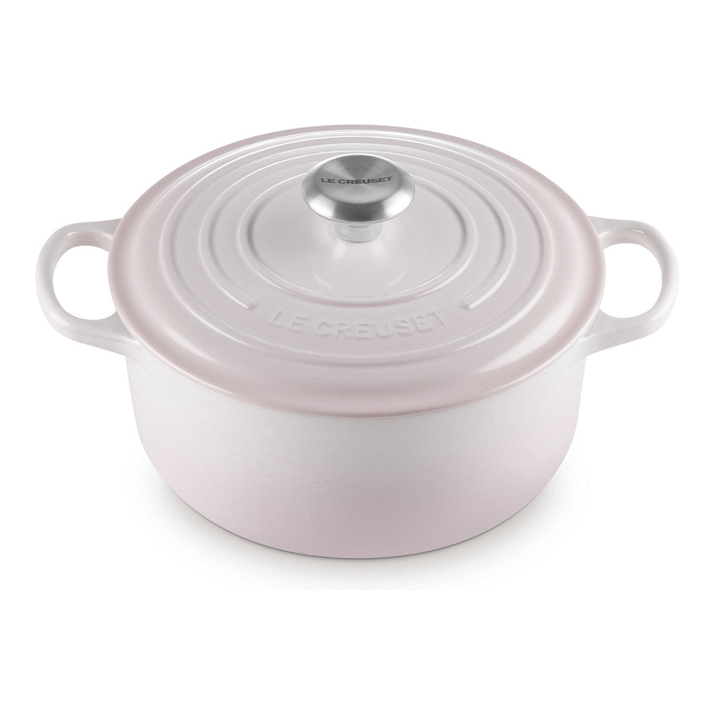 Le Creuset Signature Gusseisen- Bräter rund 24cm shellpink