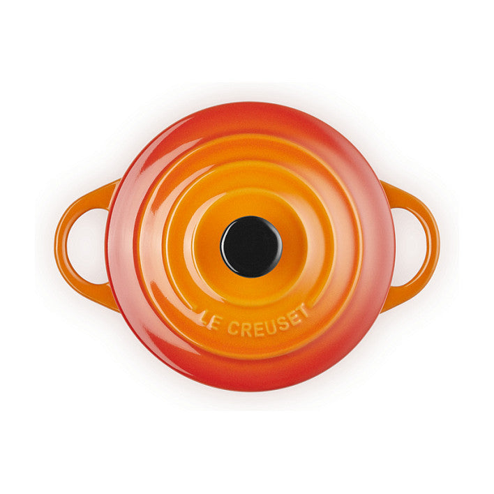 4x1 Le Creuset Mini Braeterset m.Deckel 10x5cm ofenrot