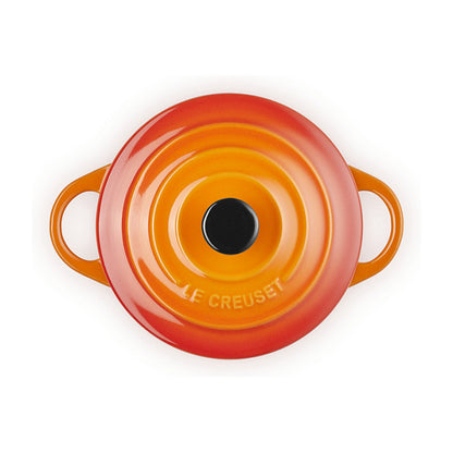 4x1 Le Creuset Mini Braeterset m.Deckel 10x5cm ofenrot