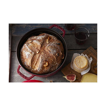 Staub La Cocotte 24cm rund. Kirsch-rot. Gusseisen