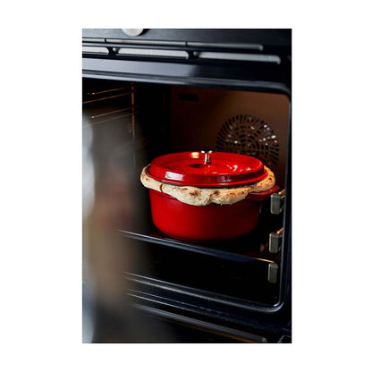 Staub La Cocotte 24cm rund. Kirsch-rot. Gusseisen