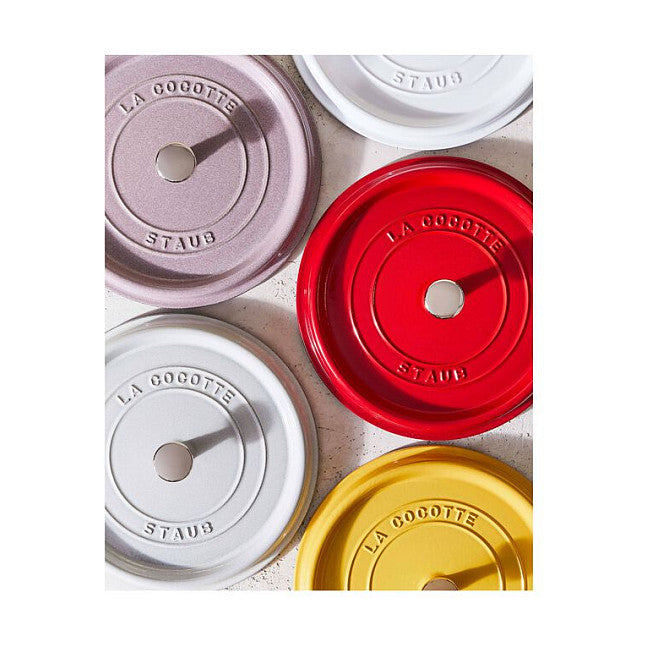 Staub La Cocotte 24cm rund. Kirsch-rot. Gusseisen