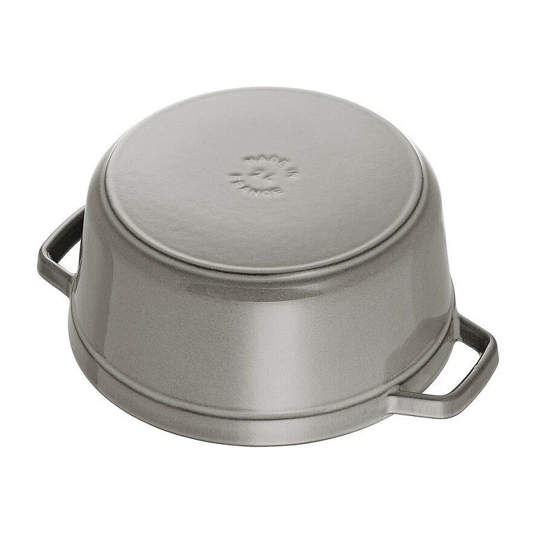Staub La Cocotte 24cm rund Graphit-grau.Gusseisen