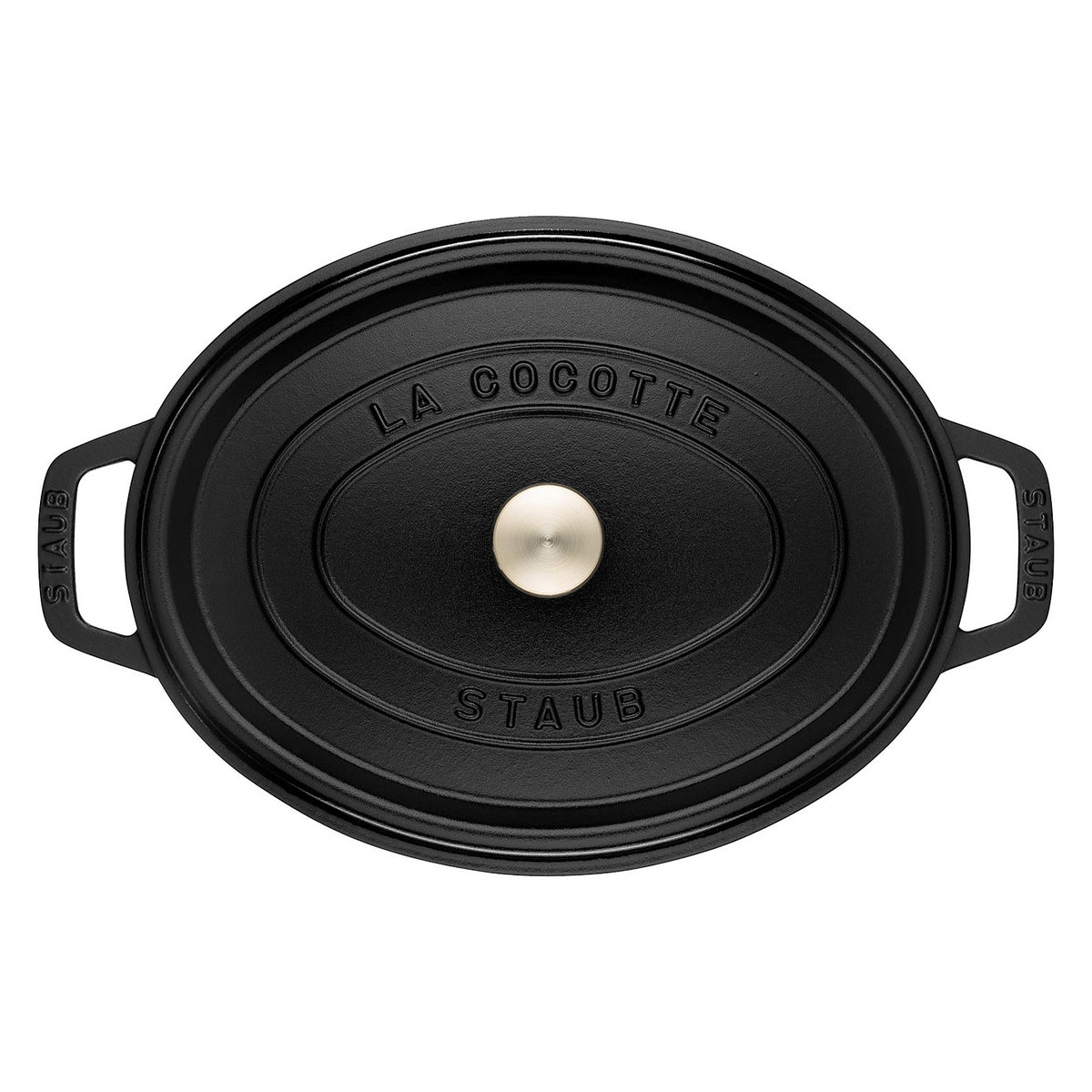 Staub La Cocotte 41cm oval schwarz. Gusseisen