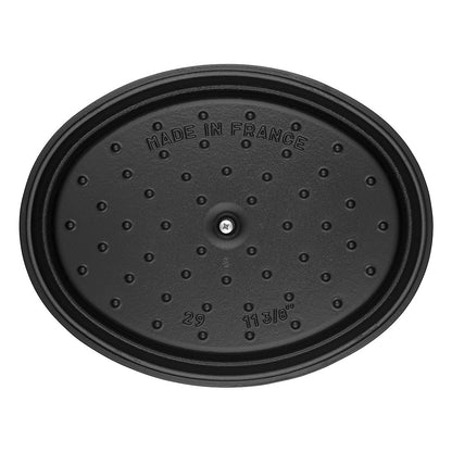Staub La Cocotte 41cm oval schwarz. Gusseisen