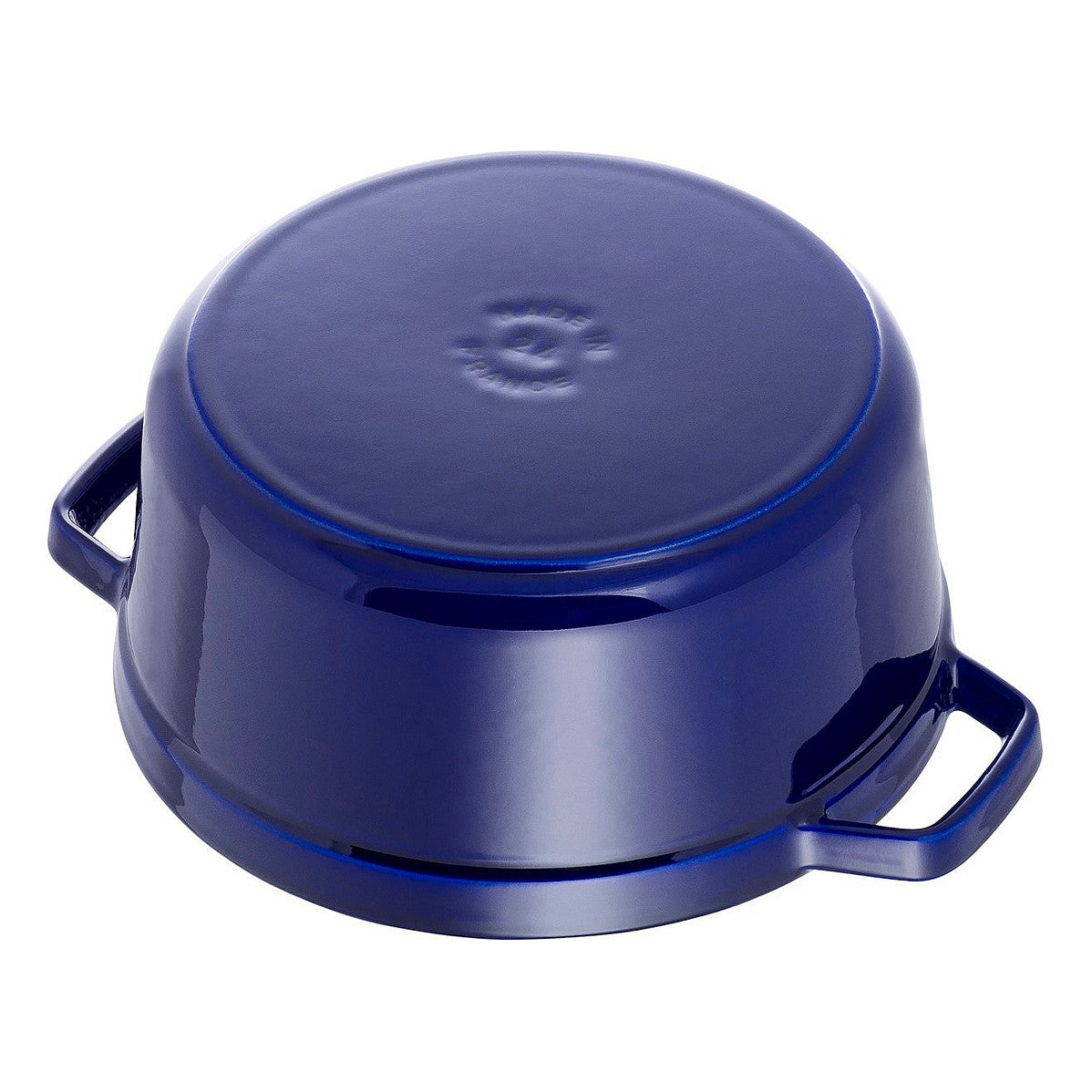 Staub La Cocotte 24cm rund dunkelblau. Gusseisen
