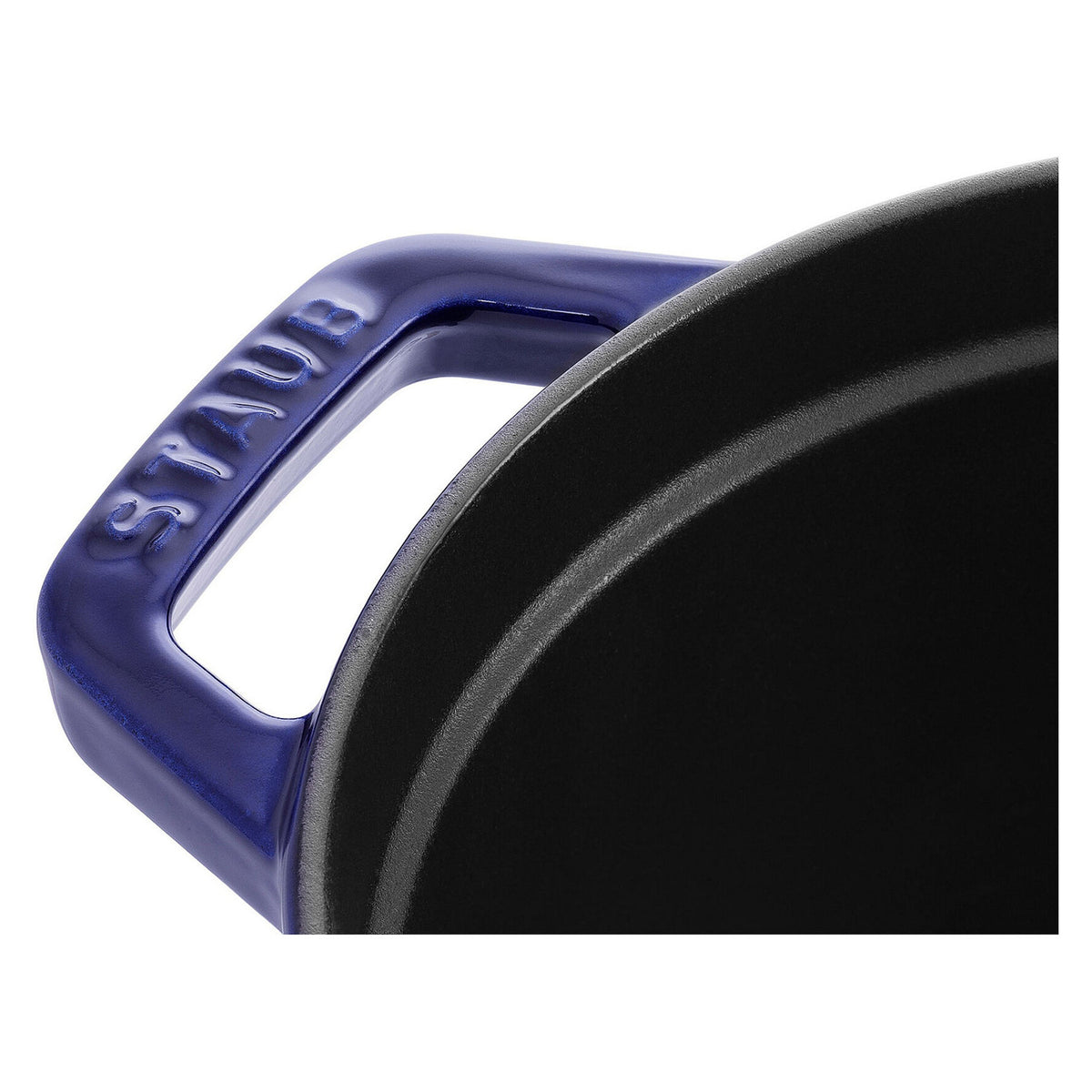 Staub La Cocotte 29cm oval dunkelblau. Gusseisen