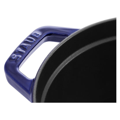 Staub La Cocotte 29cm oval dunkelblau. Gusseisen