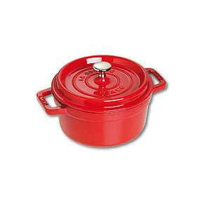 Staub La Cocotte 20cm rund. rot. Gusseisen