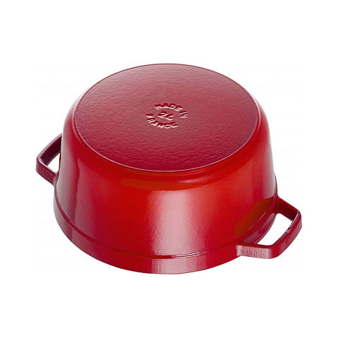 Staub La Cocotte 20cm rund. rot. Gusseisen