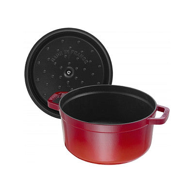 Staub La Cocotte 20cm rund. rot. Gusseisen