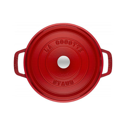 Staub La Cocotte 20cm rund. rot. Gusseisen
