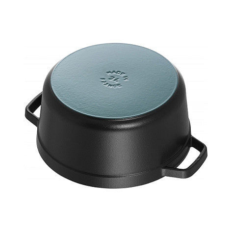 Staub La Cocotte 20cm rund. schwarz. Gusseisen