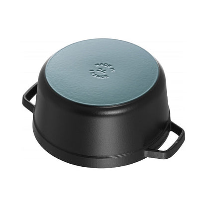 Staub La Cocotte 20cm rund. schwarz. Gusseisen