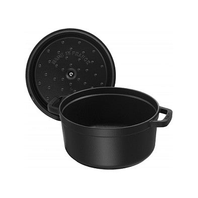 Staub La Cocotte 20cm rund. schwarz. Gusseisen