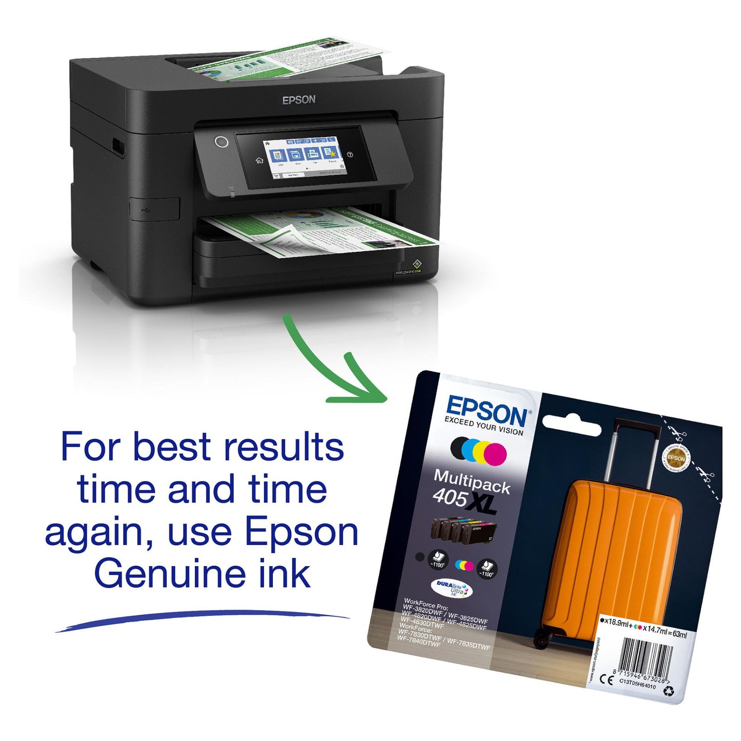 T EPSON WorkForce Pro WF-4820DWF 4-in-1 Tinten-Multifunktionsdrucker
