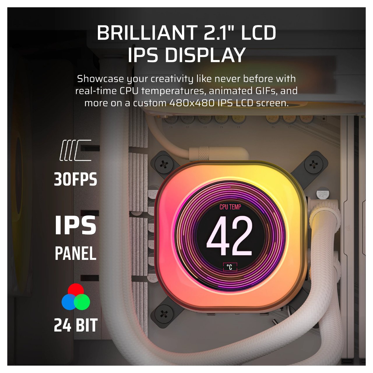K CORSAIR WAK iCUE LINK TITAN 360 RX LCD AIO 360mm